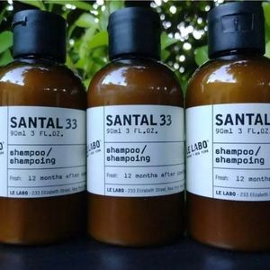 LE LABO SANTAL 33 SHAMPOO LOT OF 3 EACH 3oz BOTTLE